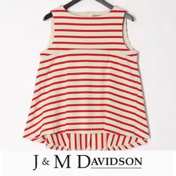 미사용 새상품 J & M DAVIDSON RAFICA TOP 슬리브리스