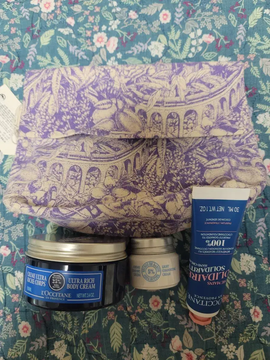 L'occitane Body/Hand Cream Pouch Set