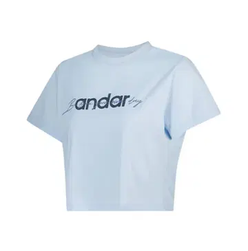 Andar 안다르 시그니처 로고 크롭 티셔츠 (반팔) L