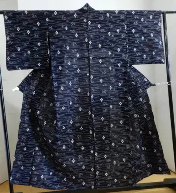 목화, 여름용 쿠루메 가스리 단기모노 기모노, 시원함, 여름 기모노