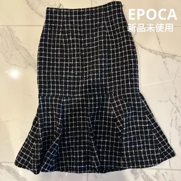 EPOCA 체크 무늬 타이트 스커트 38