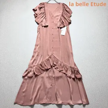 새상품 라벨 에뛰드 frill kaftan dress op 원피스