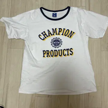 CHAMPION 티셔츠 L 사이즈 화이트