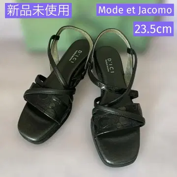 모드 에 자코모 디시 크로스 벨트 플랫 샌들 블랙 23.5cm