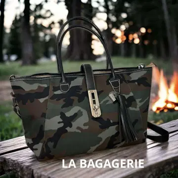 LA BAGAGERIE 라바가제리 토트백 2WAY 카모 컨디션 최상