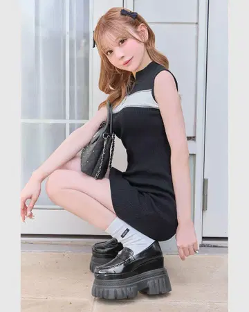 미셸 마카롱 통굽 로퍼 S