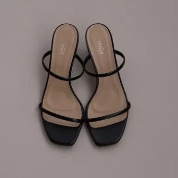 OHGA 라인 샌들 블랙 23.5cm