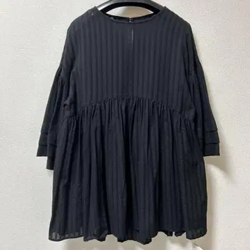 택 포함 새상품 저널 스탠다드 카라미 스트라이프 벨 슬리브 블라우스