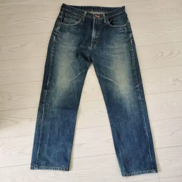 EDWIN 505X 스트레이트 데님 32-34 다크 블루