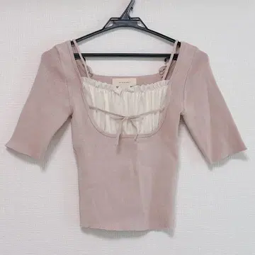 ANDMARY 앤드 마리 Mew frill tops Beige F
