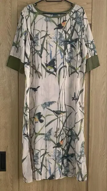 Sawa a la mode 사와 아라 모드 보타니컬 무늬 롱 원피스 F