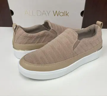 올데이 워크 (24.5cm) 핑크 베이지 스니커즈 아킬레스