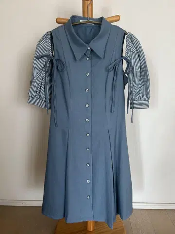 radyazel 레이디 아젤 원피스 블루 오프숄더 탈부착 M