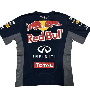 Pepe Jeans Red Bull 레이싱 로고 티셔츠 네이비 M