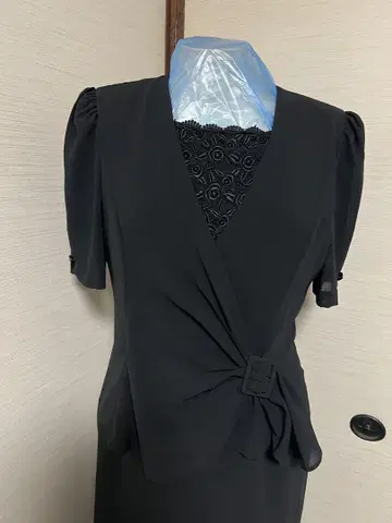 블랙 포멀 원피스 11호 예복 상복