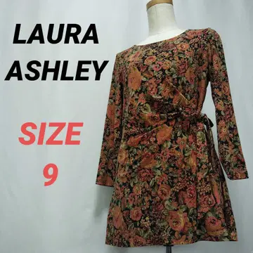 LAURA ASHLEY 로라 애슐리 꽃무늬 튜닉 리본 올 패턴 9