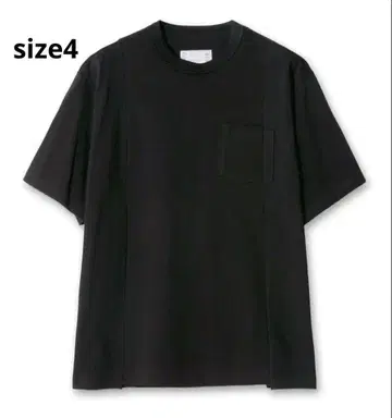 size4 25ss 사카이 티셔츠 블랙
