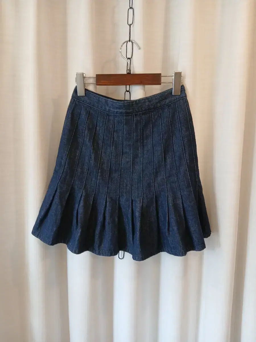 SJYP Women's Pleated Denim Skirt s