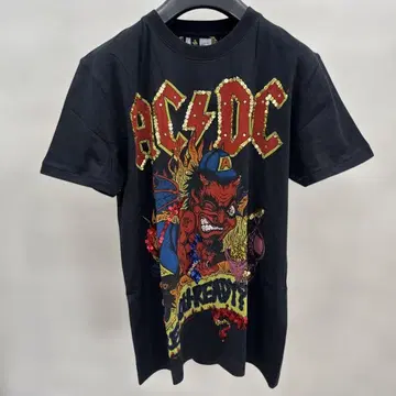 AC/DC 그래픽 티셔츠 M 블랙