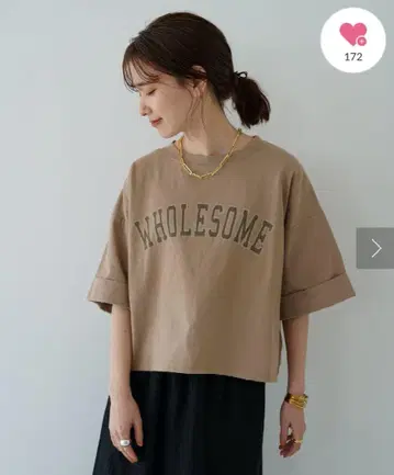 Loungedress [WEB 한정판] 숏 프린트 T