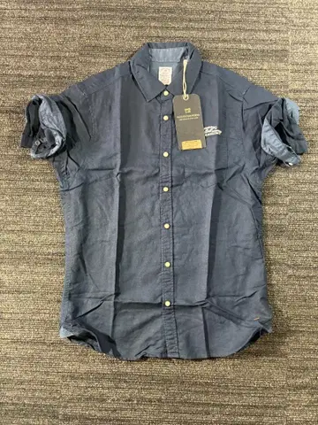 SCOTCH&SODA 네이비 반팔 셔츠 택 포함 새상품 S