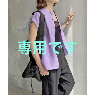 Spick and Span 구매 TICCA 린넨 프렌치 셔츠 퍼플