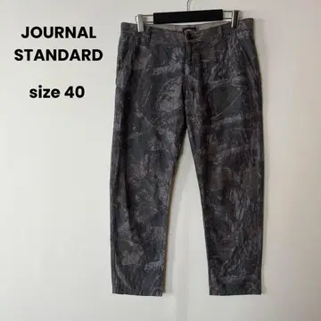 JOURNAL STANDARD 올 패턴 크롭 기장 테이퍼드 팬츠 40
