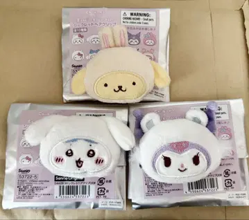 치이카와 산리오 시크릿 헤어 클립 3종