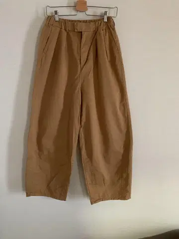 벌룬 팬츠 면 100% 브라운 계열 M 사이즈