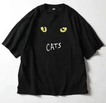 WEB 한정 프릭스 스토어 별주 CATS 캣츠 빅 실루엣 프린트 티셔츠