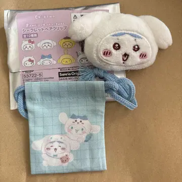 치이카와 (먼작귀) 산리오 하치와레 시나모롤 헤어 클립 긴츄쿠