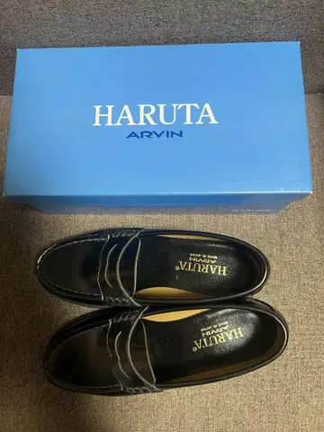 미사용 새상품 HARUTA 로퍼 23.5cm 블랙 EE