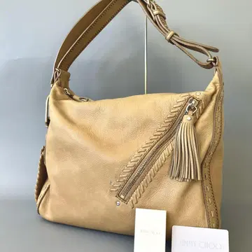 JIMMY CHOO 천연 가죽 세미 숄더백/이탈리아제