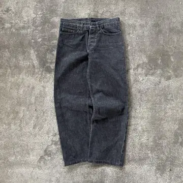 2000년대 아그네스 비 셀리지 블랙 데님 스트레이트