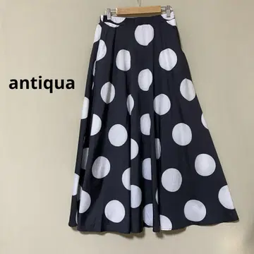 antiqua 안티카 빅 도트 스커트 롱 스커트 프리