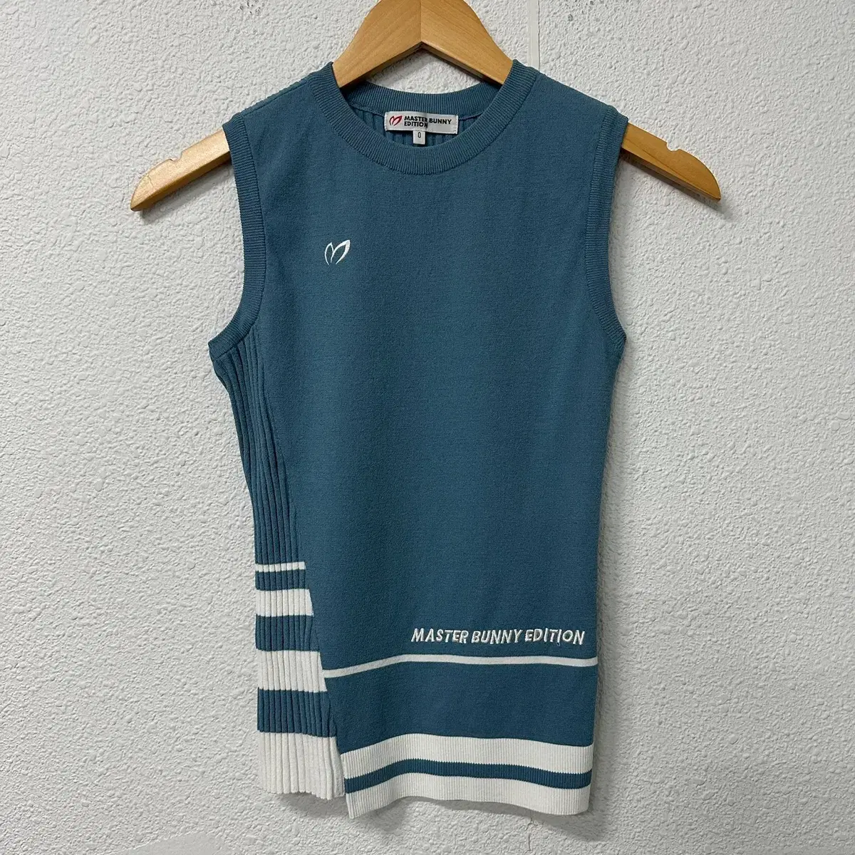 [90] New Masterbunnyedition Golf Color Block Knit Vest Women's 8410