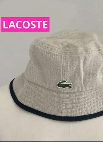 라코스테 여성용 모자 58cm 악어 자수 로고 LACOSTE 햇