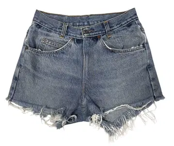 90년대 빈티지 LEVIS 컷오프 데님 숏 팬츠 W65cm