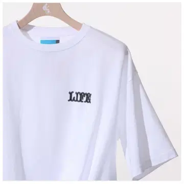 오자와 켄지 LIFE 프린트 T 화이트 S 사이즈