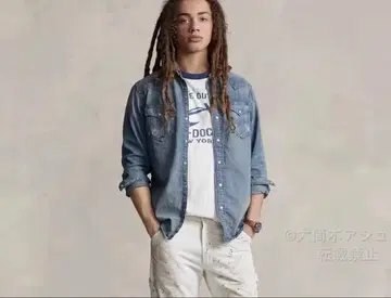 RRL 랄프 로렌 데님 셔츠 사이즈 M