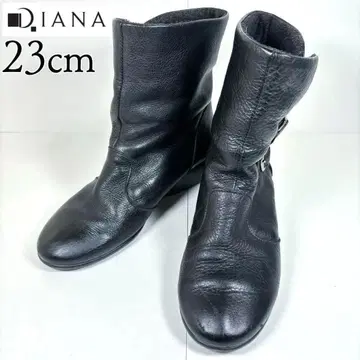 DIANA 다이애나 23 벨트 버클 부츠 블랙