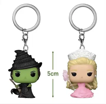 Funko 팝 키체인 위키드 엘파바와 그린다 키링
