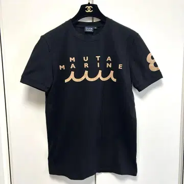MUTA MARINE 무타 마린 반팔 티셔츠 로고 프린트 블랙 S
