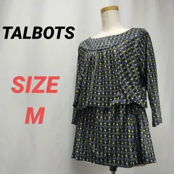 TALBOTS 탈봇 올 패턴 튜닉 7부 소매 M