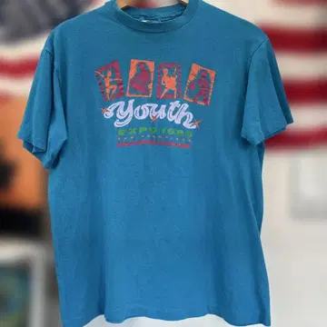 80sUSA 구제 의류 Youth Expo 1988 티셔츠 파랑