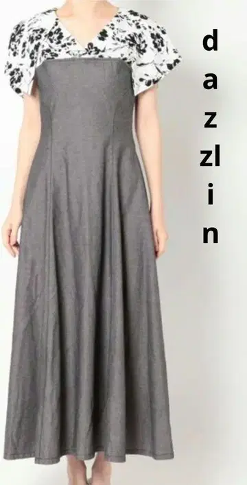 dazzlin 셔츠 케이프 플레이 야드 원피스
