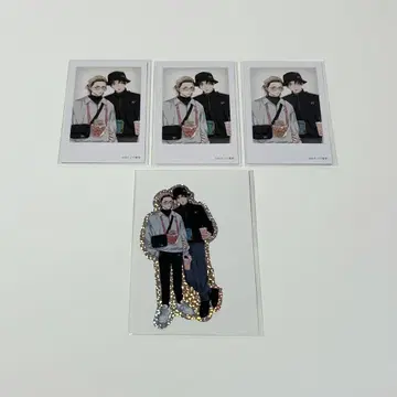 테라노 군과 쿠마자키 군 폴라로이드 카드 스티커