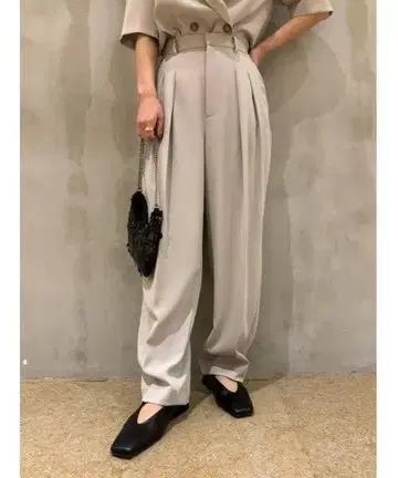 하이 웨스트 댄디 팬츠 [손세탁 가능]