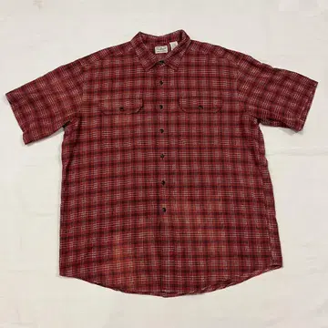00s L.L.Bean 엘엘빈 체크 반팔 셔츠