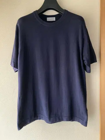 JOHN SMEDLEY 코튼 S4302 24G 니트 T 네이비 L